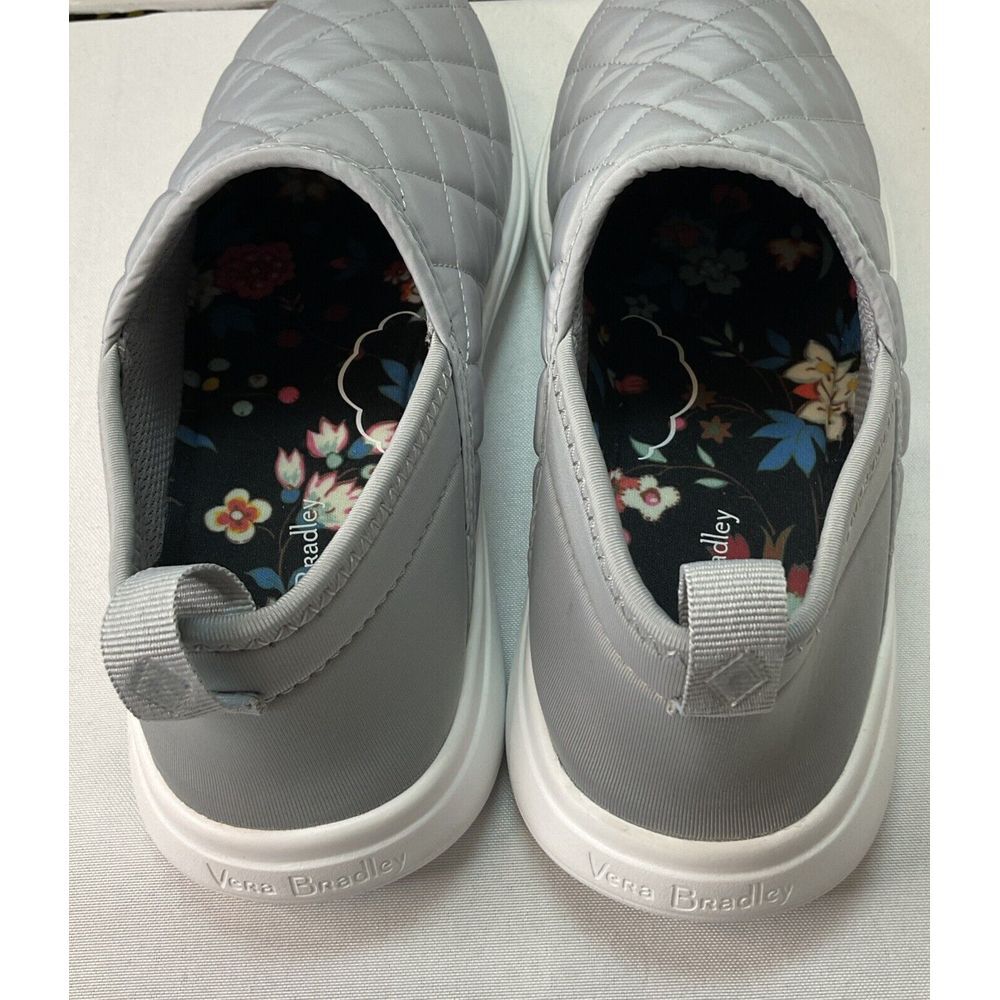 Vera Bradley Women's VB Cloud Convertible Slip On Shoe Nickel Gray Quilted Sz 8 - Picture 6 of 8